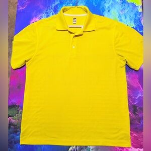 PGA Tour Bright Yellow Men's Polo